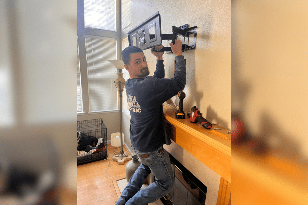 TV Mount Safety AV Install California Alpha Omega Electric